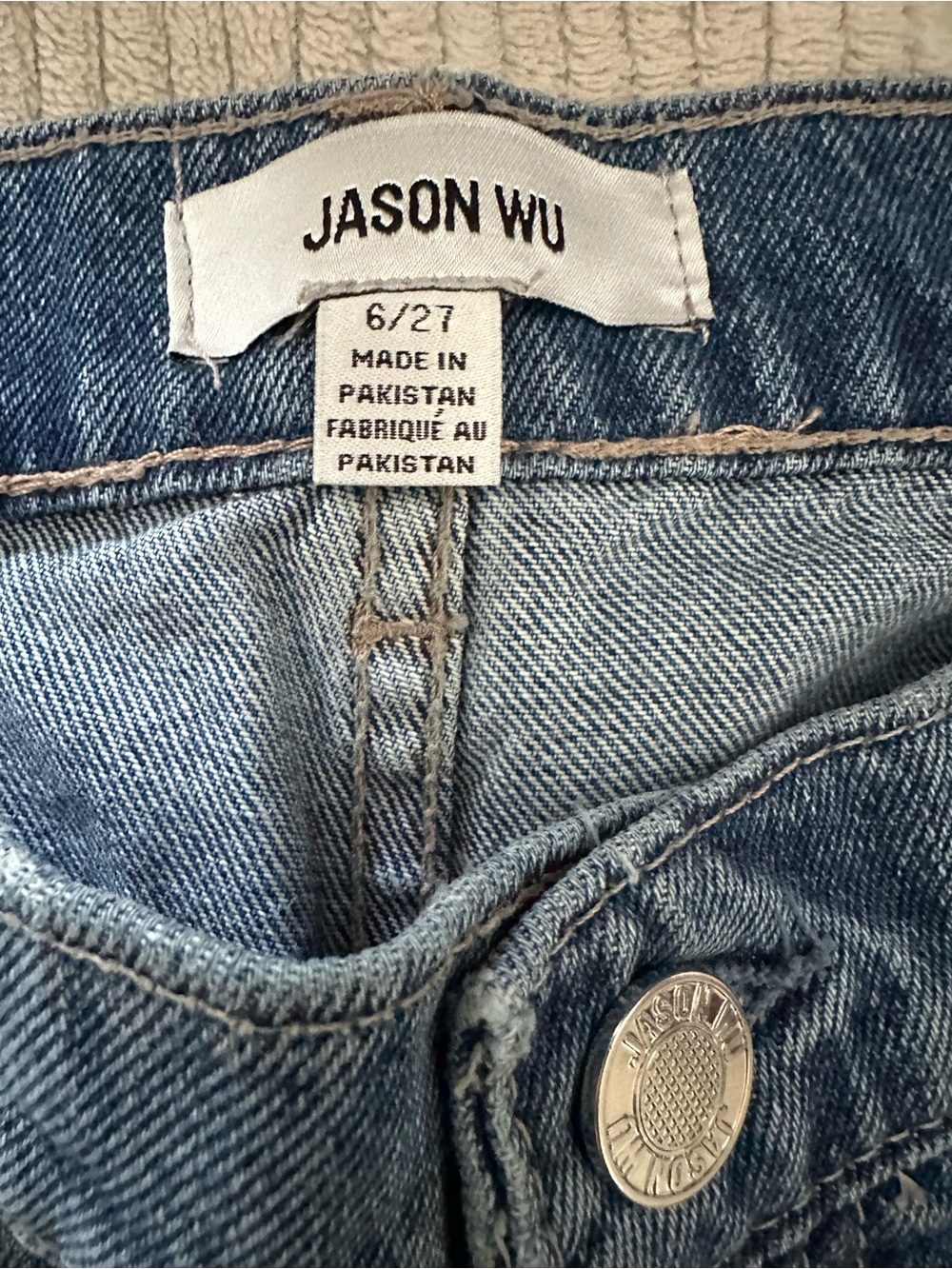 Jason Wu ankle barrel jeans size 27 in salt lake blue New - Picture 2 of 10